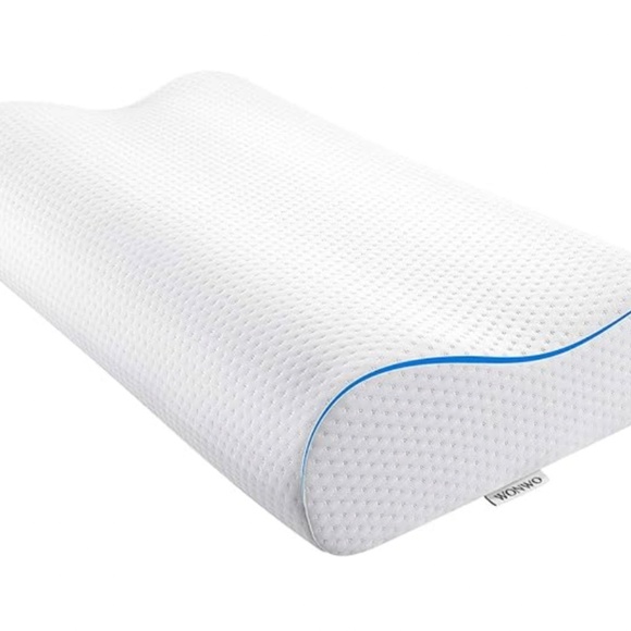 Wonwo Memory Foam Pillow, Bed Pillow for Side, Back, Stomach Sleepers Cervical - Picture 4 of 5